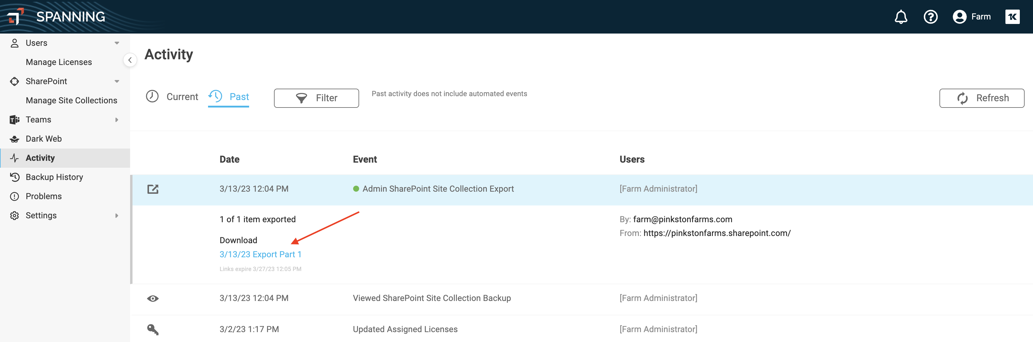 how-do-i-export-sharepoint-data-from-spanning-kaseya