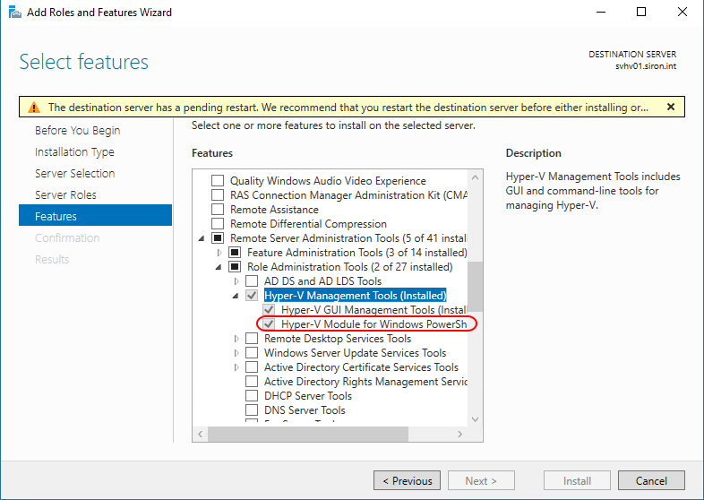 Hyper-V Powershell Module
