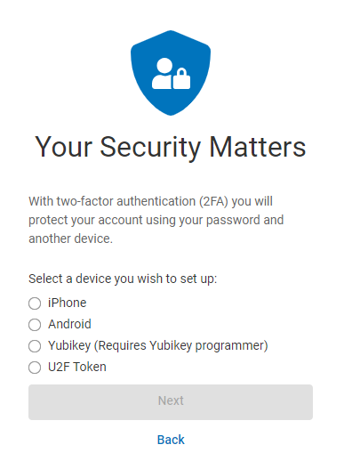 Adding a Yubikey Authenticator – Kaseya