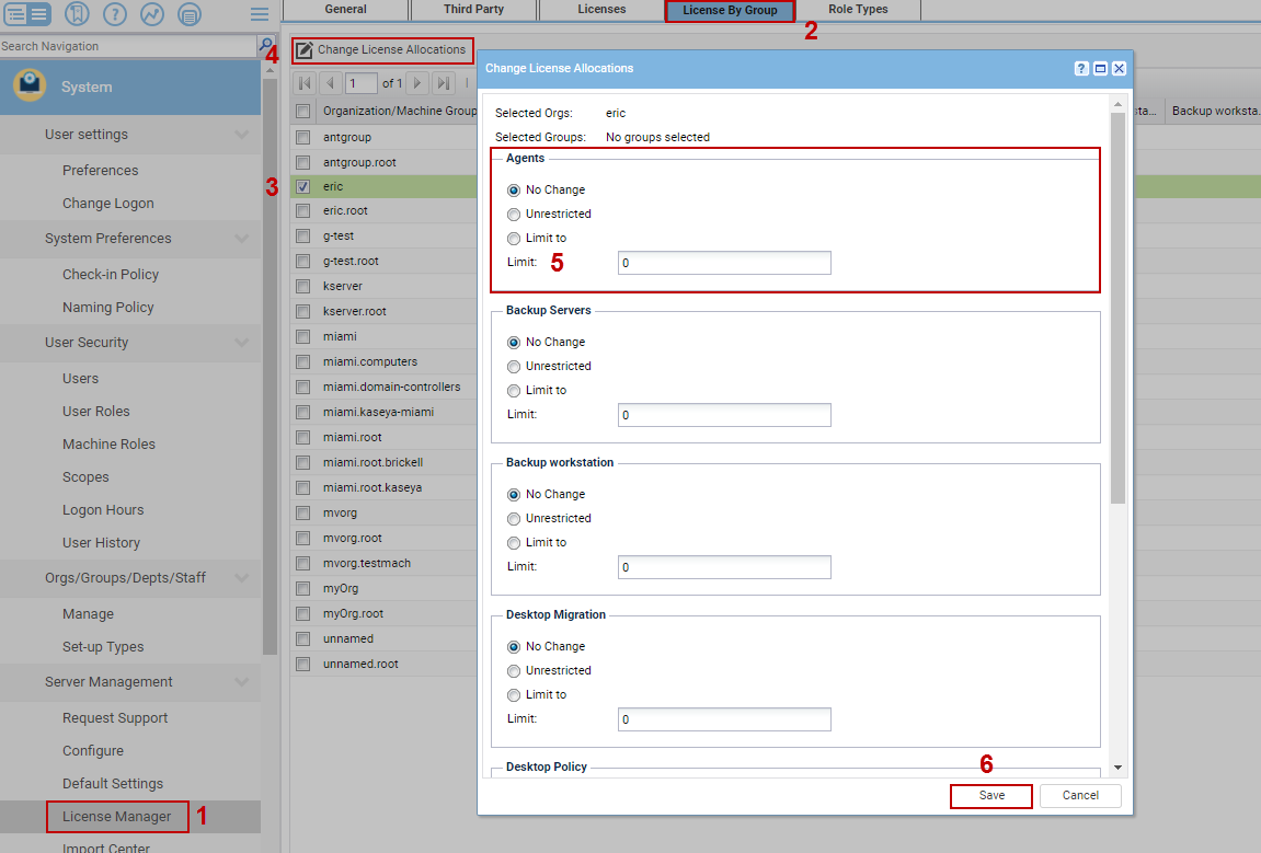 how long after the kaseya agent is removed is the av license release 9.4