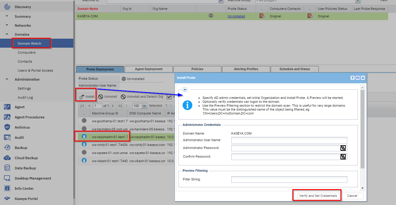 How to create VSA users from Active Directory – Kaseya