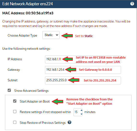 How To Disable An Unused Network Interface To Prevent Conflict Or ...